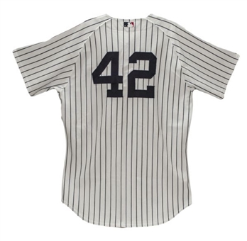 Mariano Rivera 2009 Game Used and Signed Jersey From First 2 Games Played At New Yankee Stadium(MLB and Steiner auth)